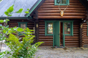 Mysig timmerhus i skogen med privat bastu nära sjön in Örkelljunga